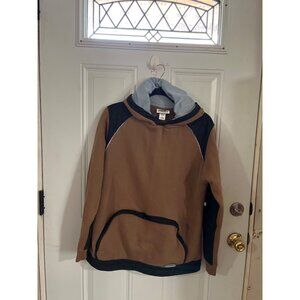 Wired for Sound tan black hooded sweatshirt size XL